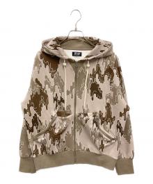 FAF（エフエーエフ）の古着「ZIP UP HOODIE XIN」｜ピンク