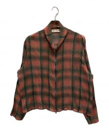 OUR LEGACY（アワーレガシー）の古着「SHRUNKEN FULLZIP POLO」｜ピンク