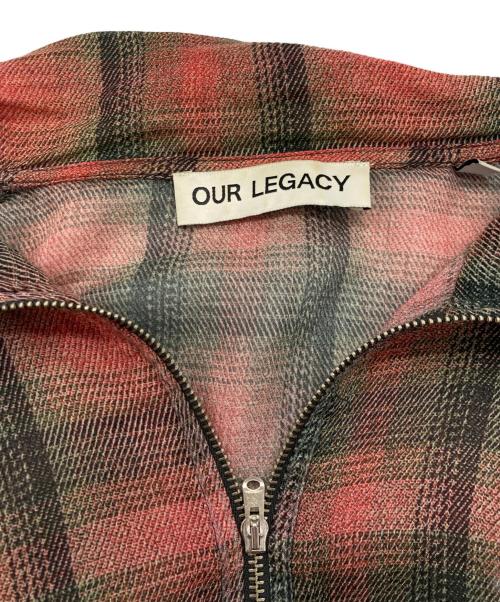 OUR LEGACY（アワーレガシー）OUR LEGACY (アワーレガシー) SHRUNKEN FULLZIP POLO ピンク サイズ:46の古着・服飾アイテム