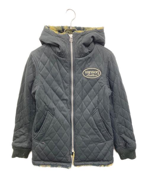 VANSON（バンソン）VANSON (バンソン) 迷彩柄ボアリバーシブルボアジャケット カーキ×ブラック サイズ:Sの古着・服飾アイテム