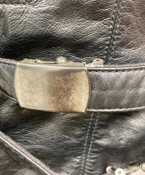 HARLEY-DAVIDSON（ハーレーダビッドソン）HARLEY-DAVIDSON (ハーレーダビッドソン) Mantle Leather Biker Jacket ブラック サイズ:Sの古着・服飾アイテム