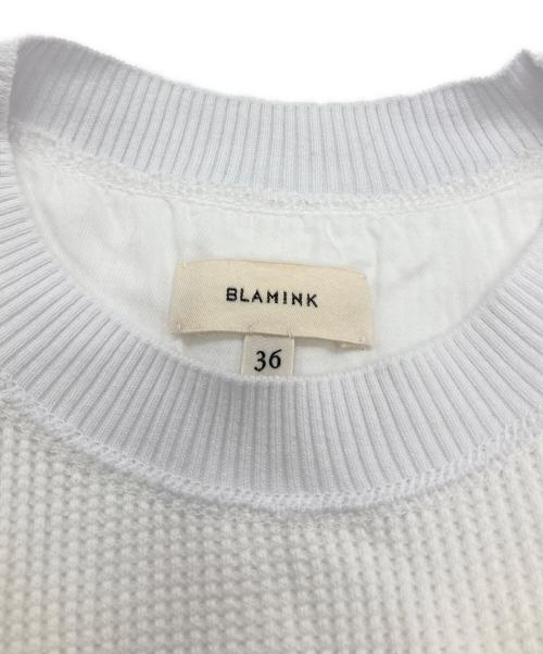 BLAMINK（ブラミンク）BLAMINK (ブラミンク) M.SUMMER ワッフルショートスリーブ ホワイト サイズ:36の古着・服飾アイテム