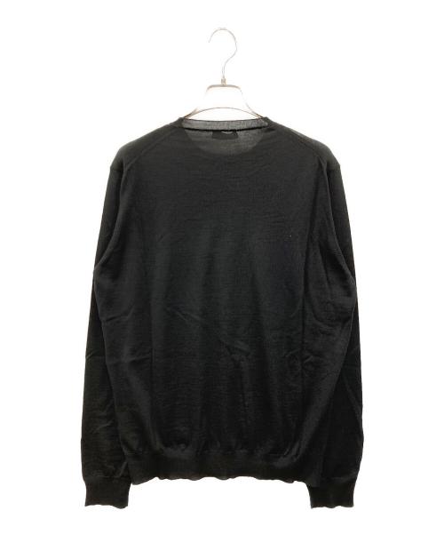 PRADA（プラダ）PRADA (プラダ) ハイゲージクルーネックニット ブラック サイズ:54の古着・服飾アイテム