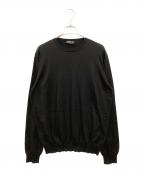 PRADAプラダ）の古着「コットンクルーネックニット」｜ブラック
