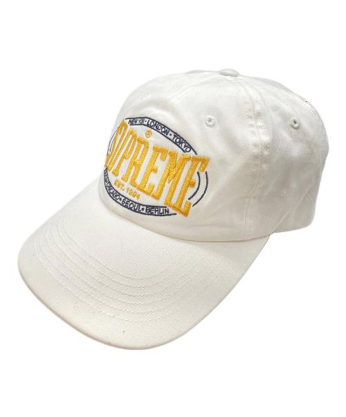 SUPREME（シュプリーム）Supreme (シュプリーム) Warm Up 6-Panel Cap ホワイトの古着・服飾アイテム