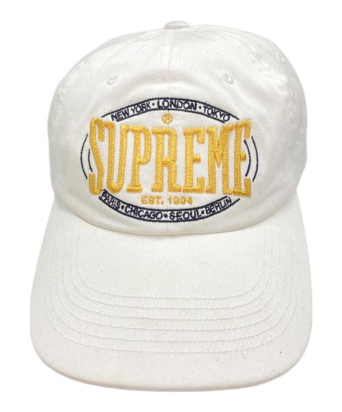 SUPREME（シュプリーム）Supreme (シュプリーム) Warm Up 6-Panel Cap ホワイトの古着・服飾アイテム