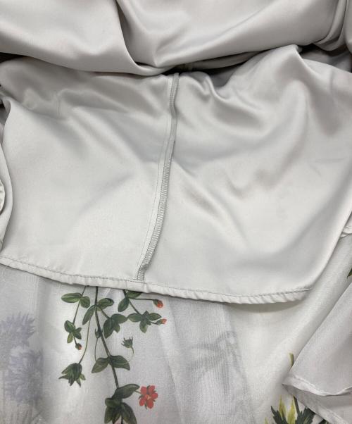 Snidel（スナイデル）Snidel (スナイデル) Sustainableフラワーモチーフワンピース×ボレロセット グレー サイズ:SIZE　0の古着・服飾アイテム