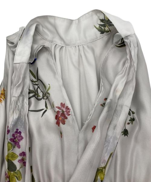 Snidel（スナイデル）Snidel (スナイデル) Sustainableフラワーモチーフワンピース×ボレロセット グレー サイズ:SIZE　0の古着・服飾アイテム