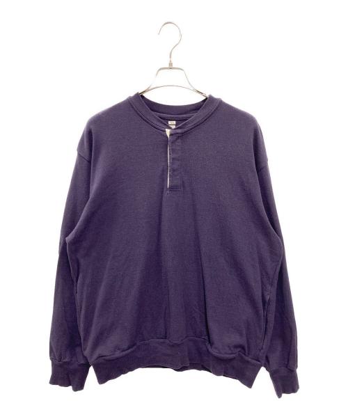 BLURHMS（ブラームス）blurhms (ブラームス) BEAUTY&YOUTH (ビューティーアンドユース) 別注ヘンリネックスウェット ネイビー サイズ:3の古着・服飾アイテム