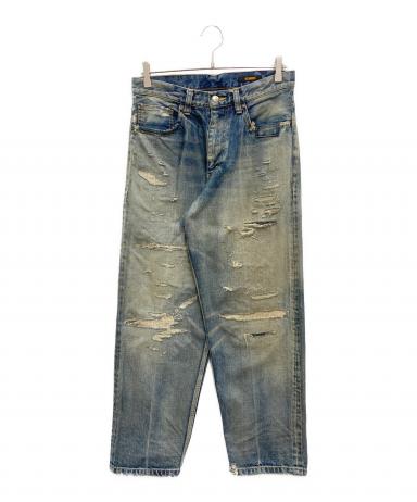 中古・古着通販】NEXUSVII (ネクサスセブン) DAMAGED LOOSE DENIM