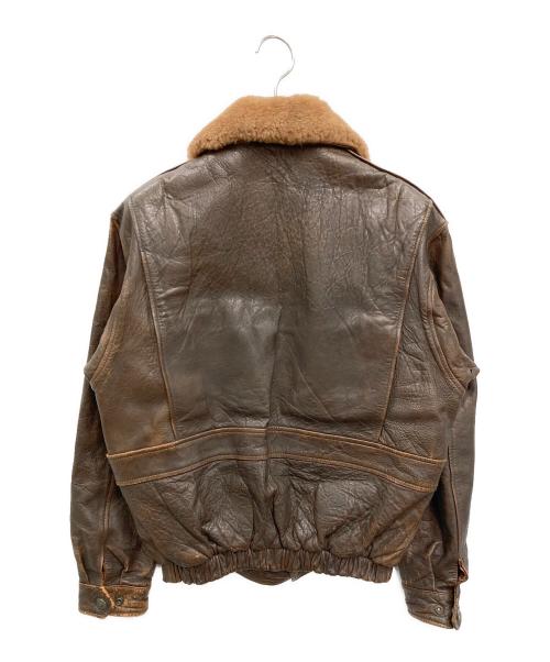 HARLEY-DAVIDSON（ハーレーダビッドソン）HARLEY-DAVIDSON (ハーレーダビッドソン) ［古着］ラムレザーフライトジャケット ブラウン サイズ:38の古着・服飾アイテム
