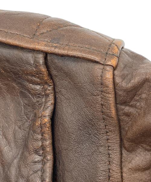 HARLEY-DAVIDSON（ハーレーダビッドソン）HARLEY-DAVIDSON (ハーレーダビッドソン) ［古着］ラムレザーフライトジャケット ブラウン サイズ:38の古着・服飾アイテム