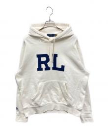 POLO RALPH LAUREN（ポロ・ラルフローレン）の古着「RLロゴプルオーバーパーカー」｜アイボリー