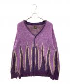 Needles×JOURNAL STANDARDニードルズ×ジャーナルスタンダード）の古着「別注モヘアカーディガン」｜パープル