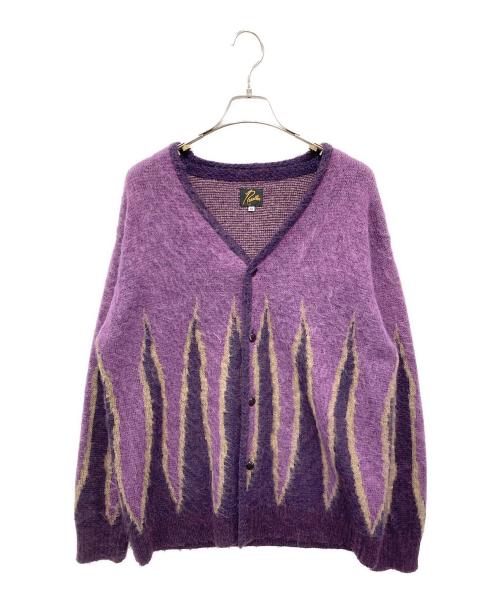 Needles（ニードルズ）Needles (ニードルズ) JOURNAL STANDARD (ジャーナルスタンダード) 別注モヘアカーディガン パープル サイズ:Mの古着・服飾アイテム
