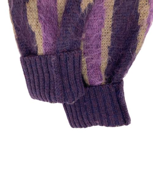 Needles（ニードルズ）Needles (ニードルズ) JOURNAL STANDARD (ジャーナルスタンダード) 別注モヘアカーディガン パープル サイズ:Mの古着・服飾アイテム