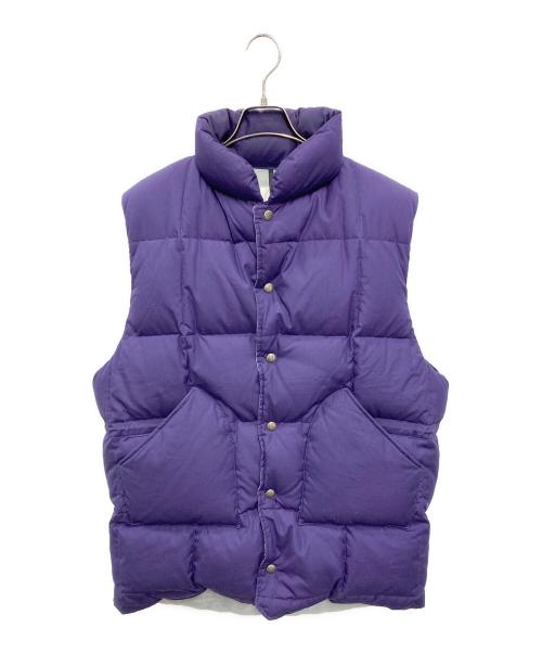 SIERRA DESIGNS（シエラデザインズ）SIERRA DESIGNS BEAMS PLUS KAPTAIN SUNSHINE (キャプテンサンシャイン) sierra designs beams plus kaptain sunshine ダウンベスト パープル サイズ:Lの古着・服飾アイテム