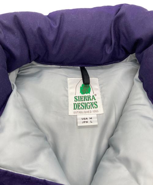 SIERRA DESIGNS（シエラデザインズ）SIERRA DESIGNS BEAMS PLUS KAPTAIN SUNSHINE (キャプテンサンシャイン) sierra designs beams plus kaptain sunshine ダウンベスト パープル サイズ:Lの古着・服飾アイテム