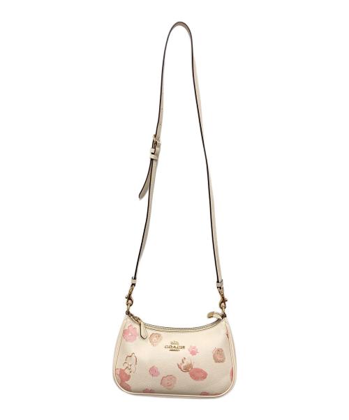 COACH（コーチ）COACH (コーチ) テリ ショルダー バッグ・フローラル プリント アイボリーの古着・服飾アイテム