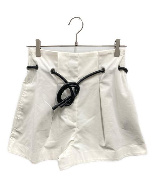 3.1 phillip lim（スリーワンフィリップリム）3.1 phillip lim (スリーワンフィリップリム) Origami-Pleated Short Pants ホワイトの古着・服飾アイテム