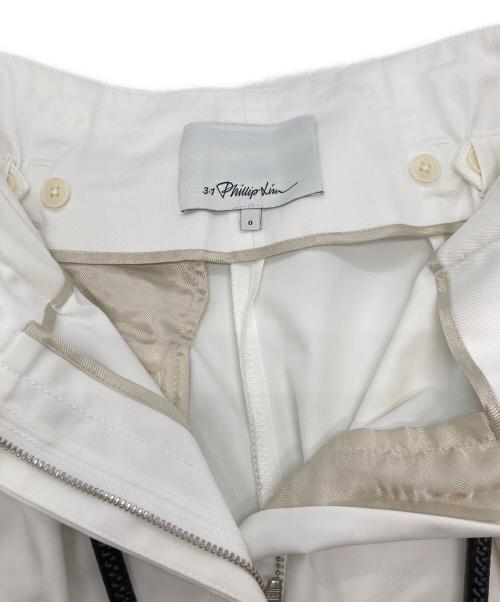 3.1 phillip lim（スリーワンフィリップリム）3.1 phillip lim (スリーワンフィリップリム) Origami-Pleated Short Pants ホワイトの古着・服飾アイテム