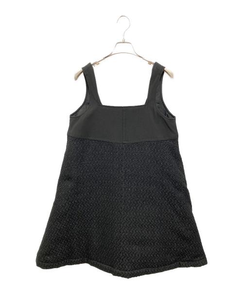 rosy monster（ロージーモンスター）rosy monster (ロージーモンスター) warmy tweed like Pandoro OP ブラック サイズ:Sの古着・服飾アイテム