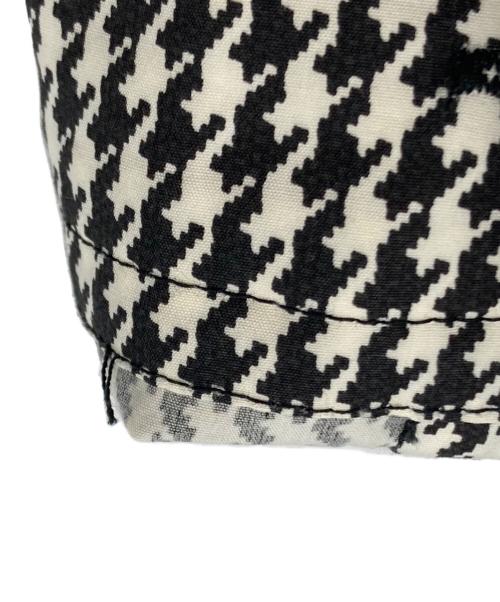 BALENCIAGA（バレンシアガ）BALENCIAGA (バレンシアガ) ハウンドトゥース パイピング シャツ ホワイト×ブラック サイズ:38の古着・服飾アイテム