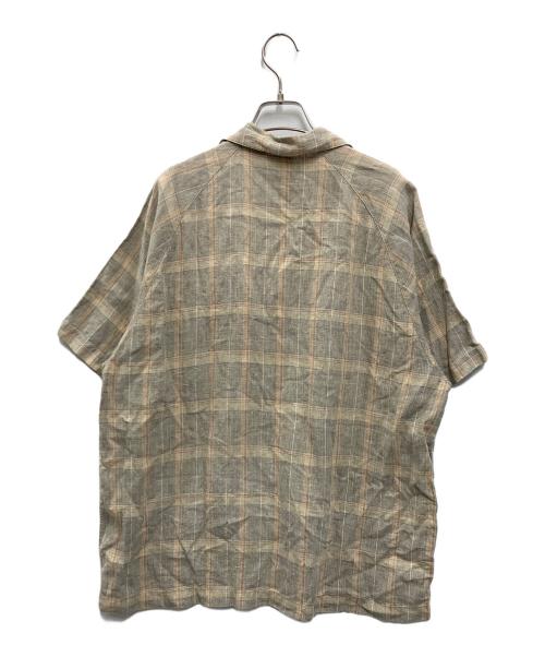 Patagonia（パタゴニア）Patagonia (パタゴニア) 半袖オープンカラーチェックシャツ ベージュ サイズ:Mの古着・服飾アイテム