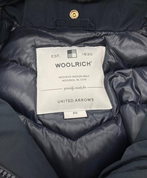 WOOLRICH（ウールリッチ）WOOLRICH (ウールリッチ) UNITED ARROWS (ユナイテッドアローズ) 別注BOWBRIDGE DOWN COAT ネイビー サイズ:XSの古着・服飾アイテム