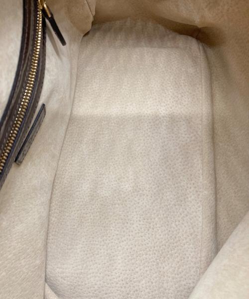 J&M DAVIDSON（ジェイ＆エム デヴィッドソン）J&M DAVIDSON (ジェイ＆エム デヴィッドソン) VIVI クロコ型押しボストンバッグ ブラウンの古着・服飾アイテム