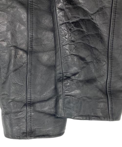 GAP（ギャップ）GAP (ギャップ) ジップアップレザージャケット ブラック サイズ:Sの古着・服飾アイテム