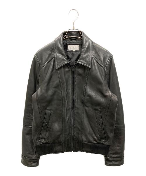 PELLE STUDIO（ペレ スタジオ）PELLE STUDIO (ペレ スタジオ) ［古着］シングルレザージャケット ブラック サイズ:Mの古着・服飾アイテム