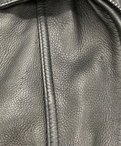 PELLE STUDIO（ペレ スタジオ）PELLE STUDIO (ペレ スタジオ) ［古着］シングルレザージャケット ブラック サイズ:Mの古着・服飾アイテム