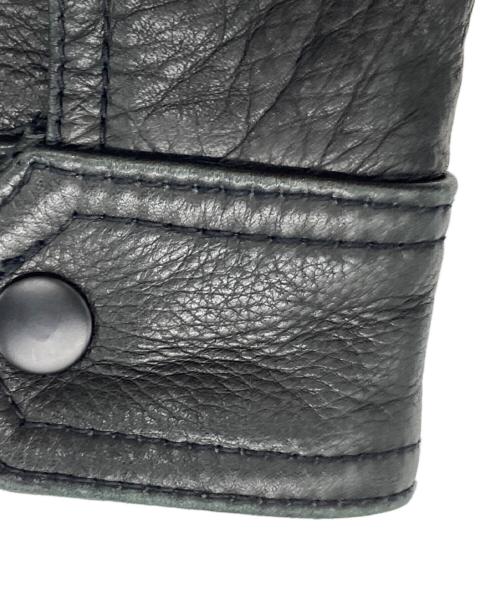 PELLE STUDIO（ペレ スタジオ）PELLE STUDIO (ペレ スタジオ) ［古着］シングルレザージャケット ブラック サイズ:Mの古着・服飾アイテム