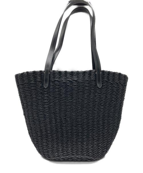 COACH（コーチ）COACH (コーチ) ストロー トート ハンドバッグ グレーの古着・服飾アイテム
