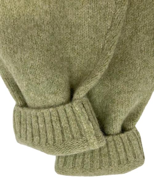 stussy（ステューシー）stussy (ステューシー) FULL ZIP BRUSHED MERINO SWEATER グリーン サイズ:Mの古着・服飾アイテム