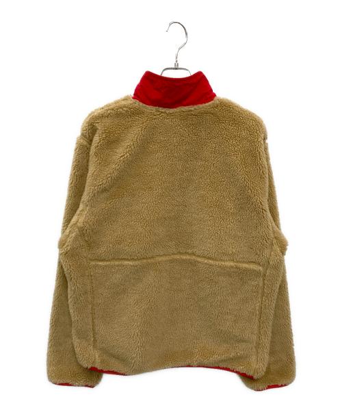 THE NORTH FACE WHITE LABEL（ザノースフェイスホワイトレーベル）THE NORTH FACE WHITE LABEL (ザノースフェイスホワイトレーベル) Extreme Pile Jacket ベージュ×レッド サイズ:Mの古着・服飾アイテム