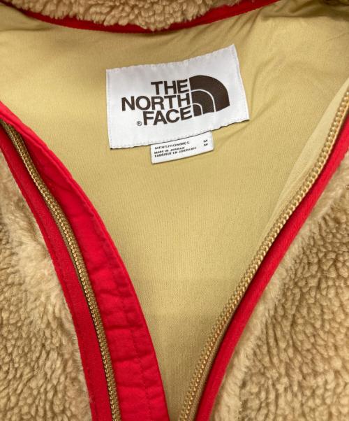 THE NORTH FACE WHITE LABEL（ザノースフェイスホワイトレーベル）THE NORTH FACE WHITE LABEL (ザノースフェイスホワイトレーベル) Extreme Pile Jacket ベージュ×レッド サイズ:Mの古着・服飾アイテム