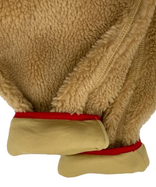 THE NORTH FACE WHITE LABEL（ザノースフェイスホワイトレーベル）THE NORTH FACE WHITE LABEL (ザノースフェイスホワイトレーベル) Extreme Pile Jacket ベージュ×レッド サイズ:Mの古着・服飾アイテム