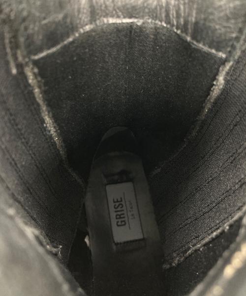 Le Talon GRISE（ル タロン グリーズ）Le Talon GRISE (ル タロン グリーズ) VIBRAM SOLE LEATHER SIDE GORE SHORT BOOTS ブラック サイズ:SIZE 40の古着・服飾アイテム