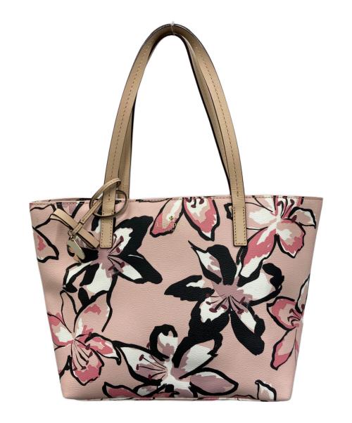 Kate Spade（ケイトスペード）Kate Spade (ケイトスペード) 総柄トートバッグ ピンクの古着・服飾アイテム
