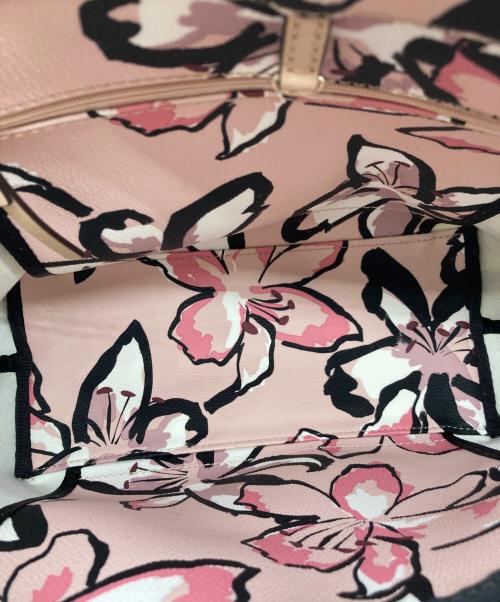 Kate Spade（ケイトスペード）Kate Spade (ケイトスペード) 総柄トートバッグ ピンクの古着・服飾アイテム