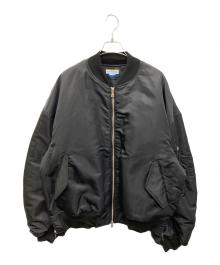 MAISON SPECIAL（メゾンスペシャル）の古着「Prime-Over Nylon MA-1 Bomber Jacket」｜ブラック