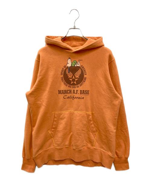 BUZZ RICKSON'S（バズリクソンズ）BUZZ RICKSON'S (バズリクソンズ) PEANUTS (ピーナッツ) MARCH A.F. BASE PARKA オレンジ サイズ:Lの古着・服飾アイテム