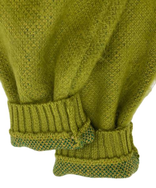 PENNEYS（ペニーズ）penneys (ペニーズ) TOWN CRAFT (タウンクラフト) シャギーカーディガン グリーン サイズ:SMALL(36-38)の古着・服飾アイテム