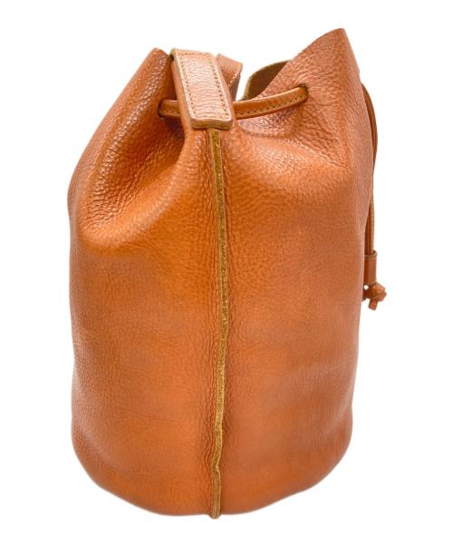 IL BISONTE（イル ビゾンテ）IL BISONTE (イル ビゾンテ) 巾着型ショルダーバッグ ブラウンの古着・服飾アイテム