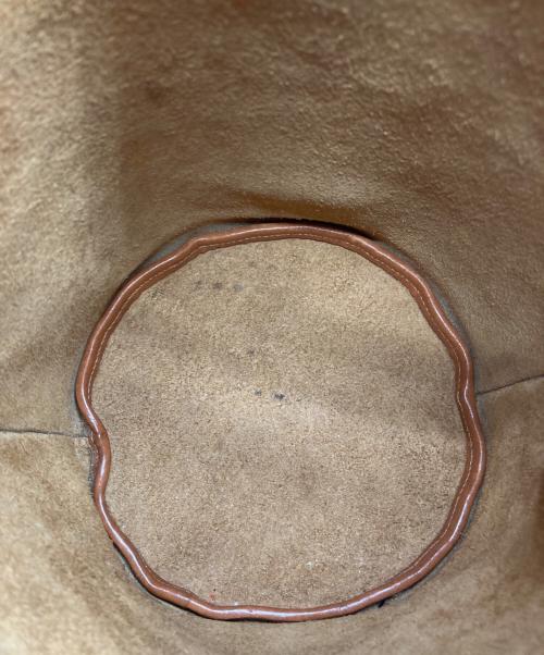 IL BISONTE（イル ビゾンテ）IL BISONTE (イル ビゾンテ) 巾着型ショルダーバッグ ブラウンの古着・服飾アイテム