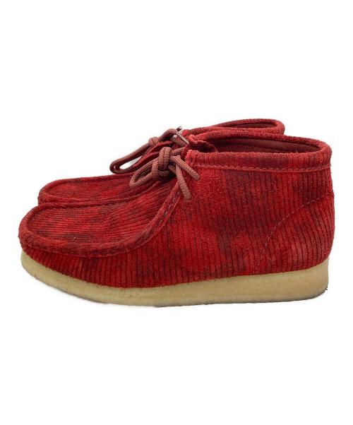 CLARKS ORIGINALS（クラークス オリジナルズ）Clarks Originals (クラークス オリジナルズ) Wallabee Boot Cord Suede レッド サイズ:25.5cmの古着・服飾アイテム