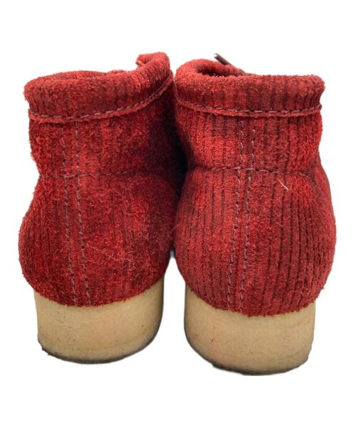 CLARKS ORIGINALS（クラークス オリジナルズ）Clarks Originals (クラークス オリジナルズ) Wallabee Boot Cord Suede レッド サイズ:25.5cmの古着・服飾アイテム