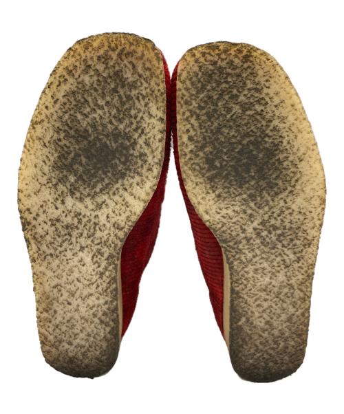 CLARKS ORIGINALS（クラークス オリジナルズ）Clarks Originals (クラークス オリジナルズ) Wallabee Boot Cord Suede レッド サイズ:25.5cmの古着・服飾アイテム